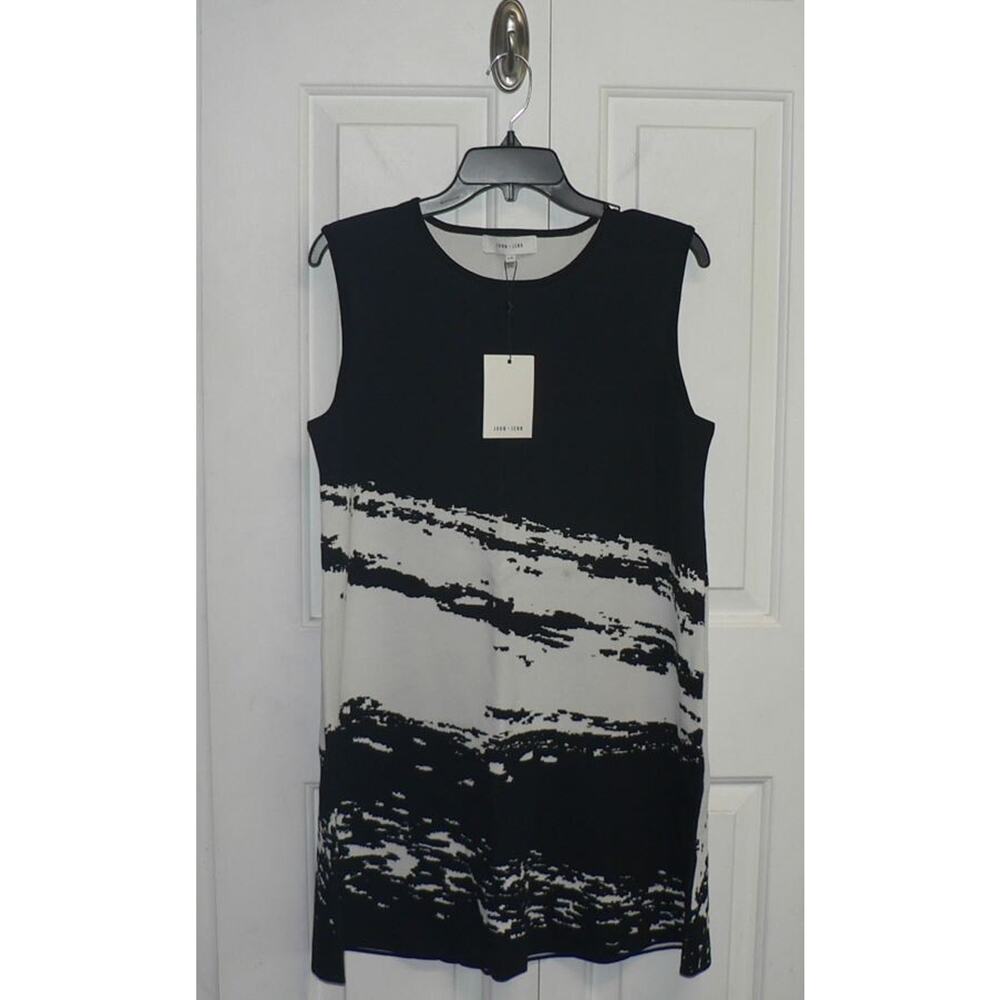 John + Jenn Women's A-Line Sleeveless Knit Mini Dress in Day & Night Large $175